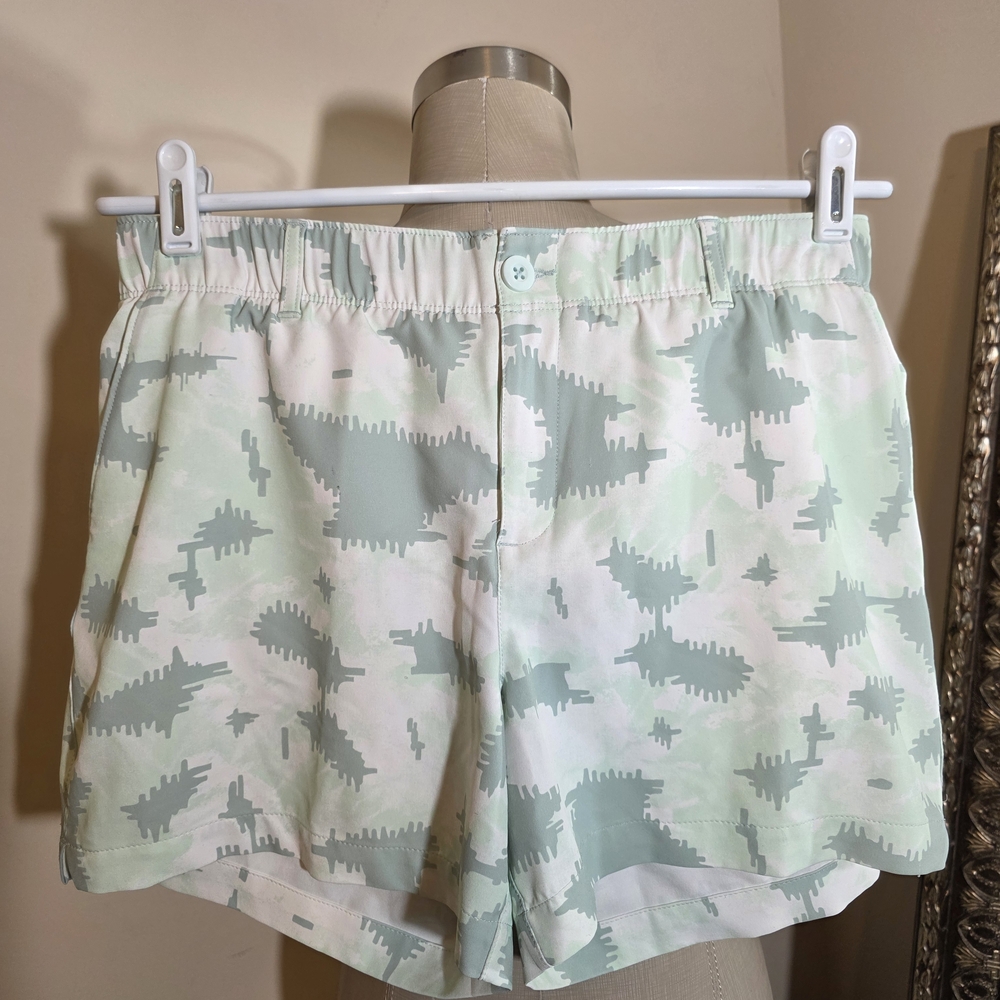 Under Armour Green and White Shorts.  Size 10